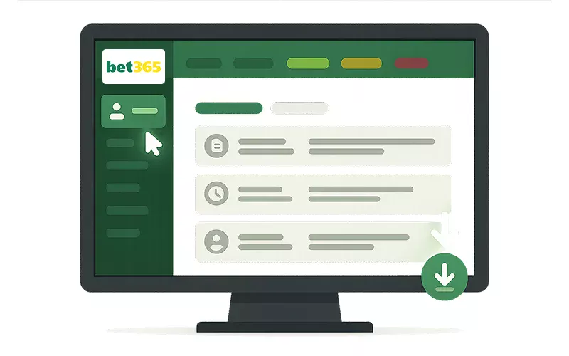 Cómo descargar el certificado fiscal e historial de apuestas en Bet365 - Interfaz paso a paso