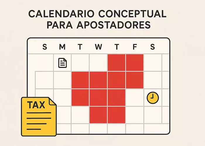 Calendario fiscal 2026 con fechas importantes para declarar apuestas