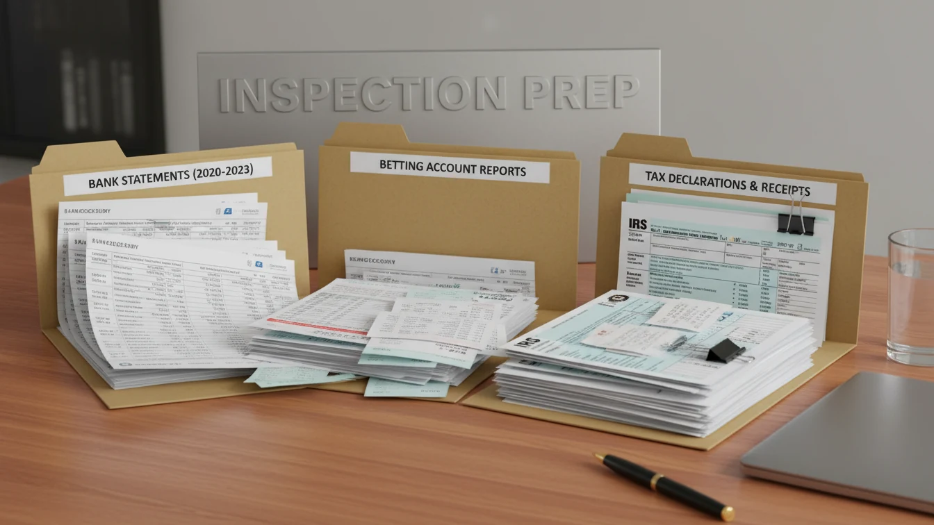 Documentos organizados para una inspección tributaria