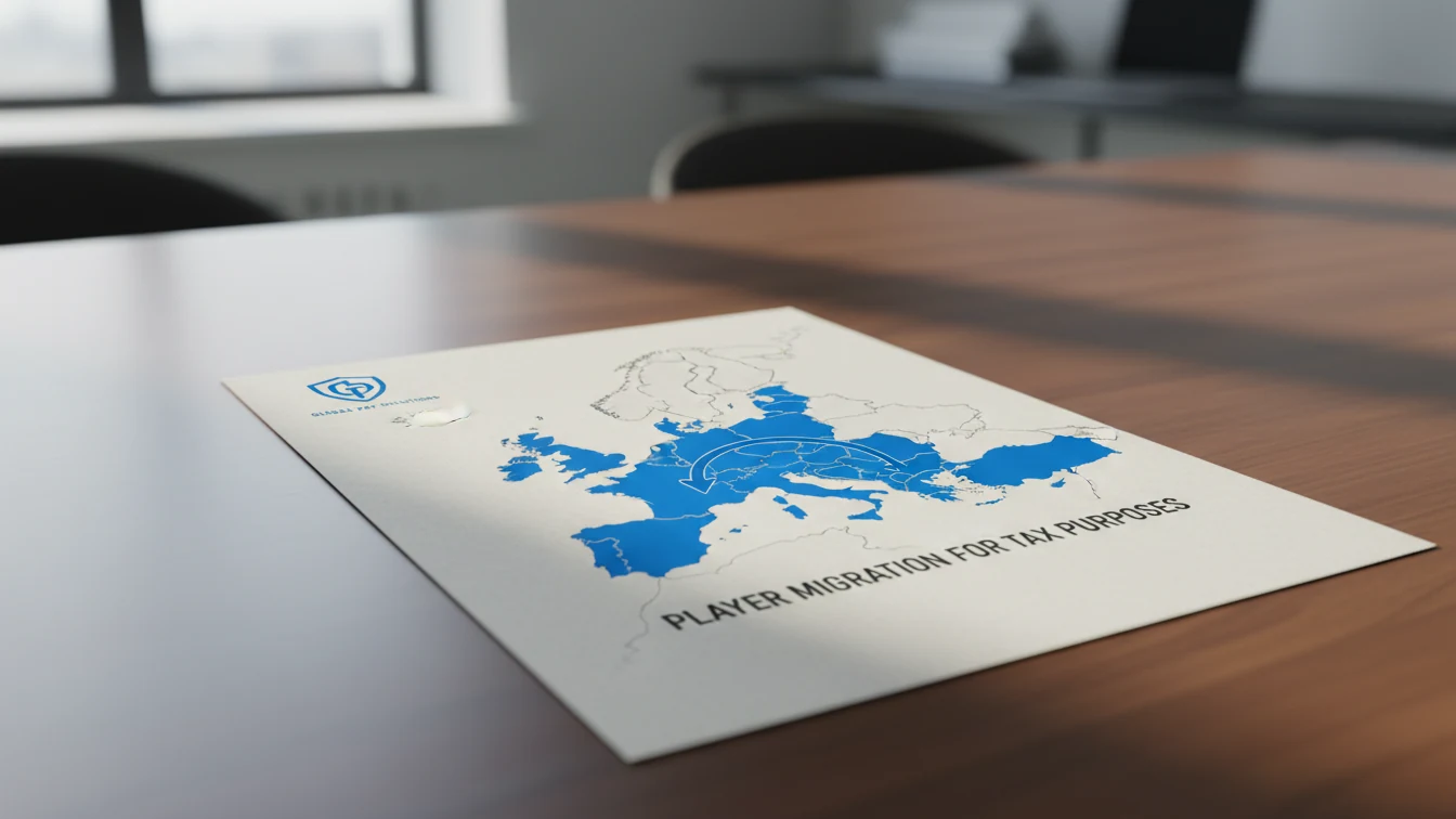 Mapa conceptual mostrando la migración de jugadores de póker a otros países