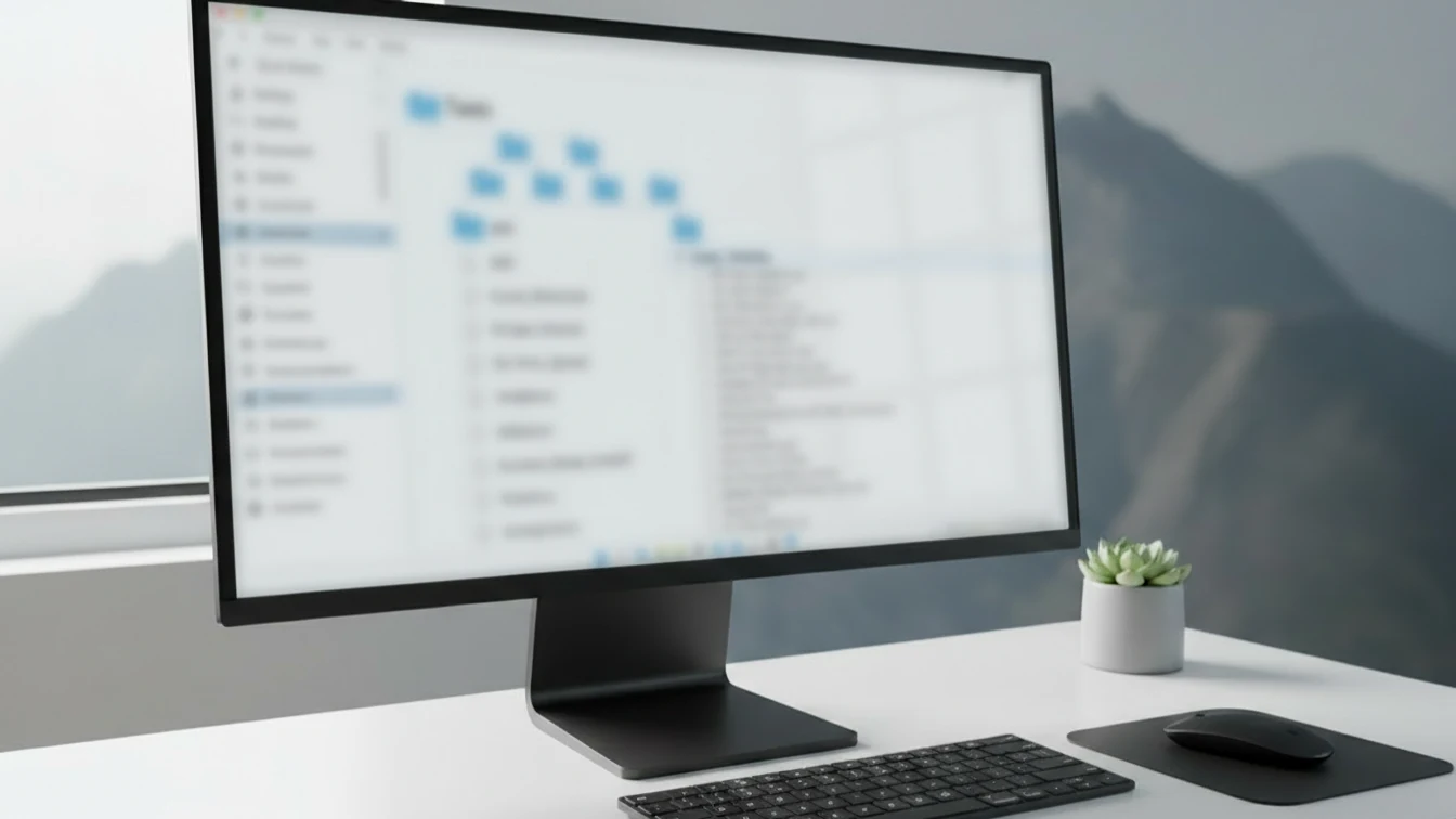 Sistema de archivos digitales organizado por año fiscal