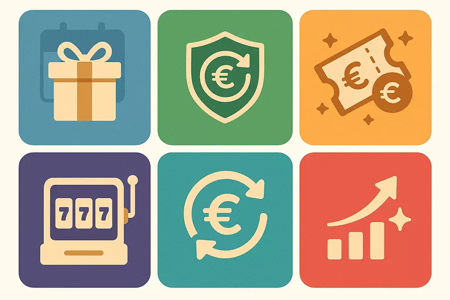 6 tipos de bonos y promociones en apuestas 2025: bienvenida, cashback, freebets, giros gratis, rakeback y cuotas mejoradas